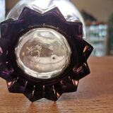 Pair of deco deco deco decanters smoked glass