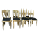 suite of eight chairs