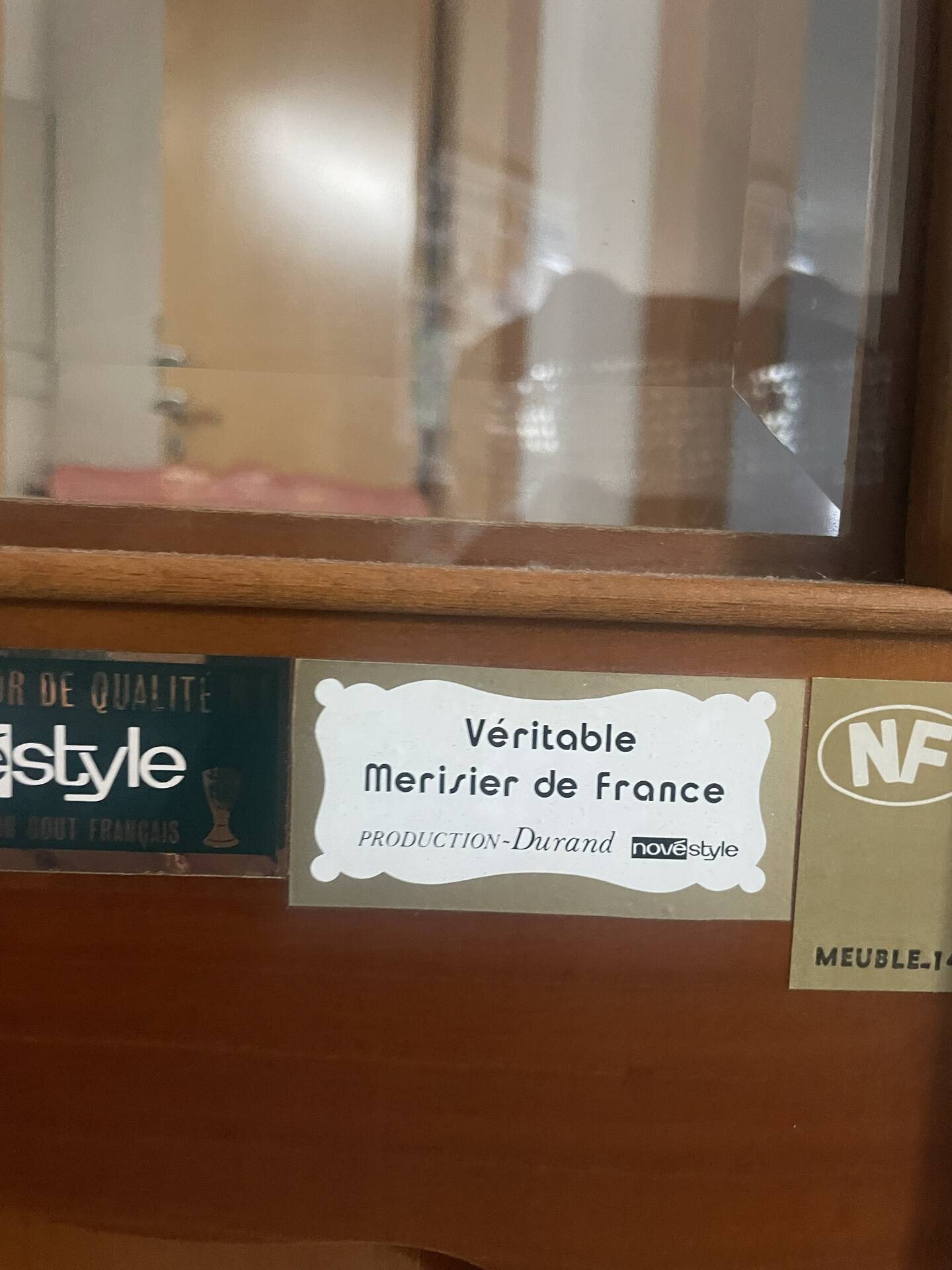Vitrine de 1 porta / Cristaleira estilo clássico francês