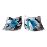 1 set of 2 Corsican ceramic pocket emptiers