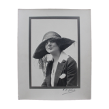Photo originale 1920 art déco mode chapeau signée H.m. talma alias Henri manuel