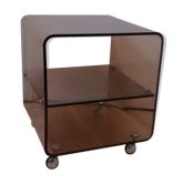 Table d'appoint Michel Dumas plexiglas
