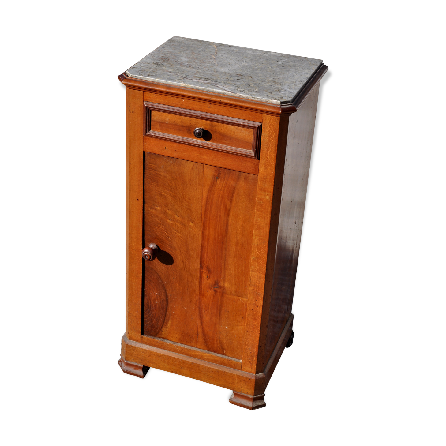 Marble top nightstand