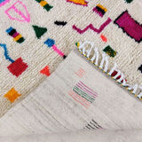 Handmade moroccan berber carpet 128x 104 cm