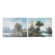 Paintings Pendant HSP "Barbizon Landscapes" signed Marty XIX°