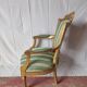 Fauteuil à la reine style Louis XVl bois doré XlXe siècle