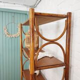 Rattan bookcase shelf