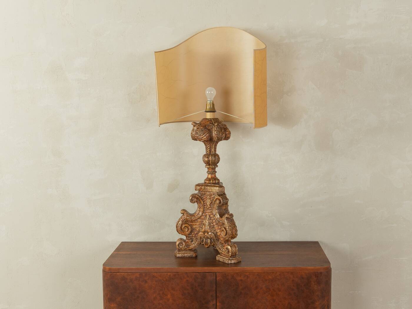 Lampe de table baroque, fabriquée à la main