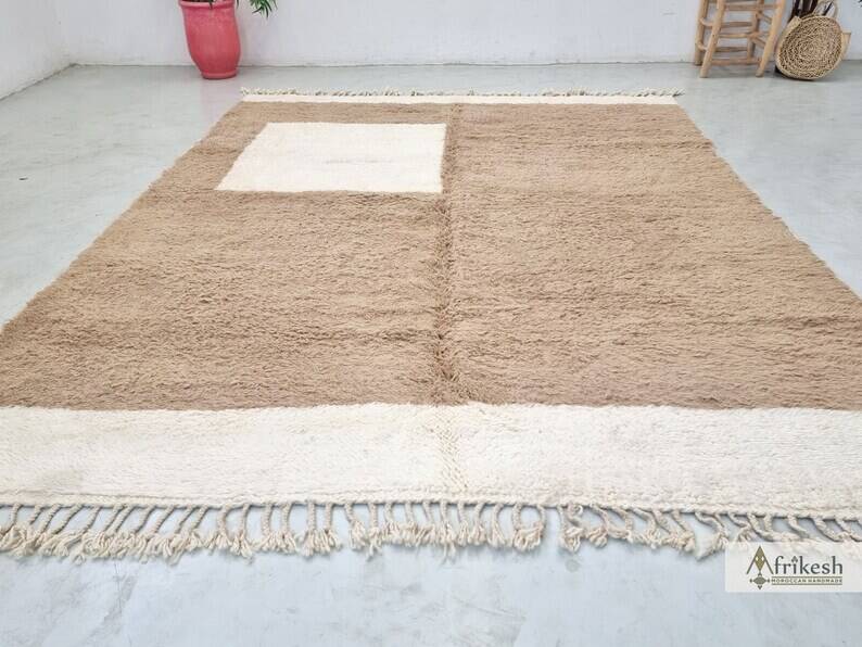 Tapis benimrirt marocain marron