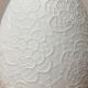 White porcelain vase by M. Frey for Kaiser, mid-century, 1960s.