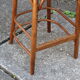 High curved wooden bar chair