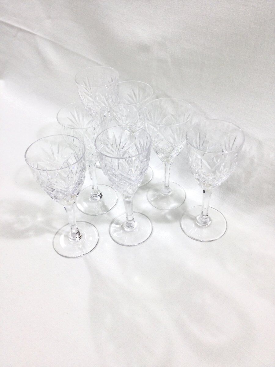 Set of 7 glasses of red wine Saint Louis model Chantilly