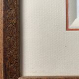 Watercolor painting "animated Orientalist landscape" signed (to decipher) + frame