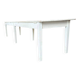 XL vintage dining table in white wood / dining room table