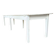 XL vintage dining table in white wood / dining room table