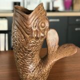 Fish sandstone vase