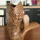 Fish sandstone vase