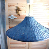 Blue wicker suspension