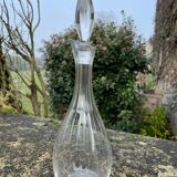 Carafe in blown and cut crystal