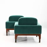 pair of "romantico" armchairs by Piero Ranzani, Elam edition 1950