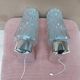 Pair of chrome Space Age wall lights