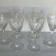6 Saint Louis crystal white wine glasses