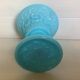 Blue opaline footed bowl vase Italy