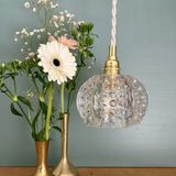 Vintage glass suspension globe
