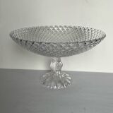 Grande coupe sur pied en verre