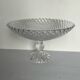 Large glass bowl on foot