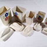 5 K & G Lunéville spice jars