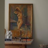 Large oil painting on canvas, unknown Danish artist, late 1800s.