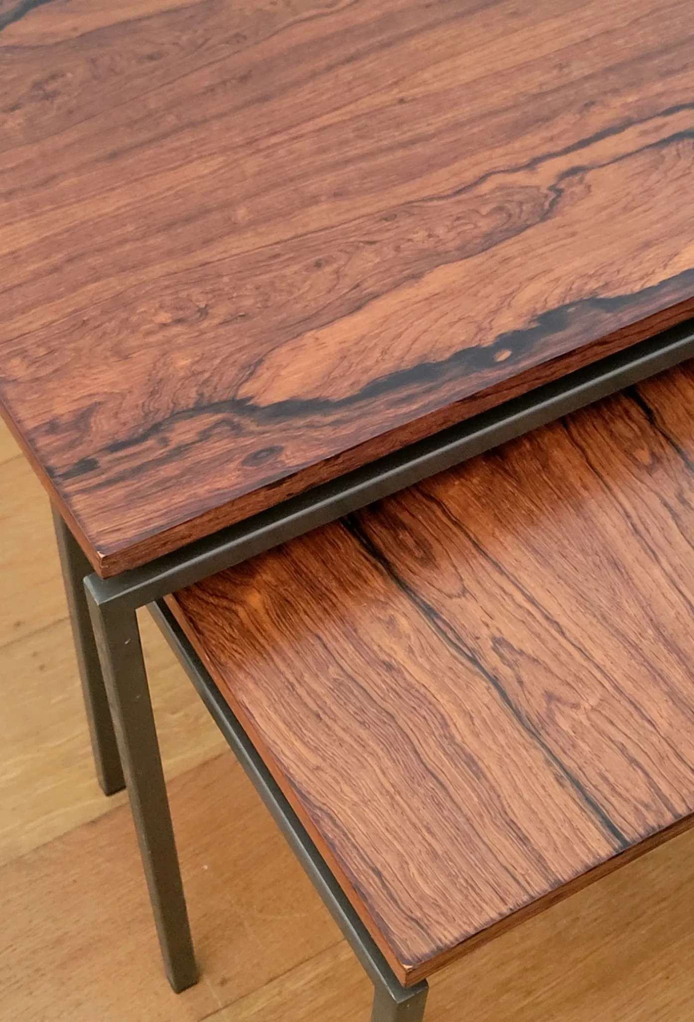 Rosewood nesting tables by Cees Braakman for Pastoe, 1960