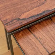 Rosewood nesting tables by Cees Braakman for Pastoe, 1960