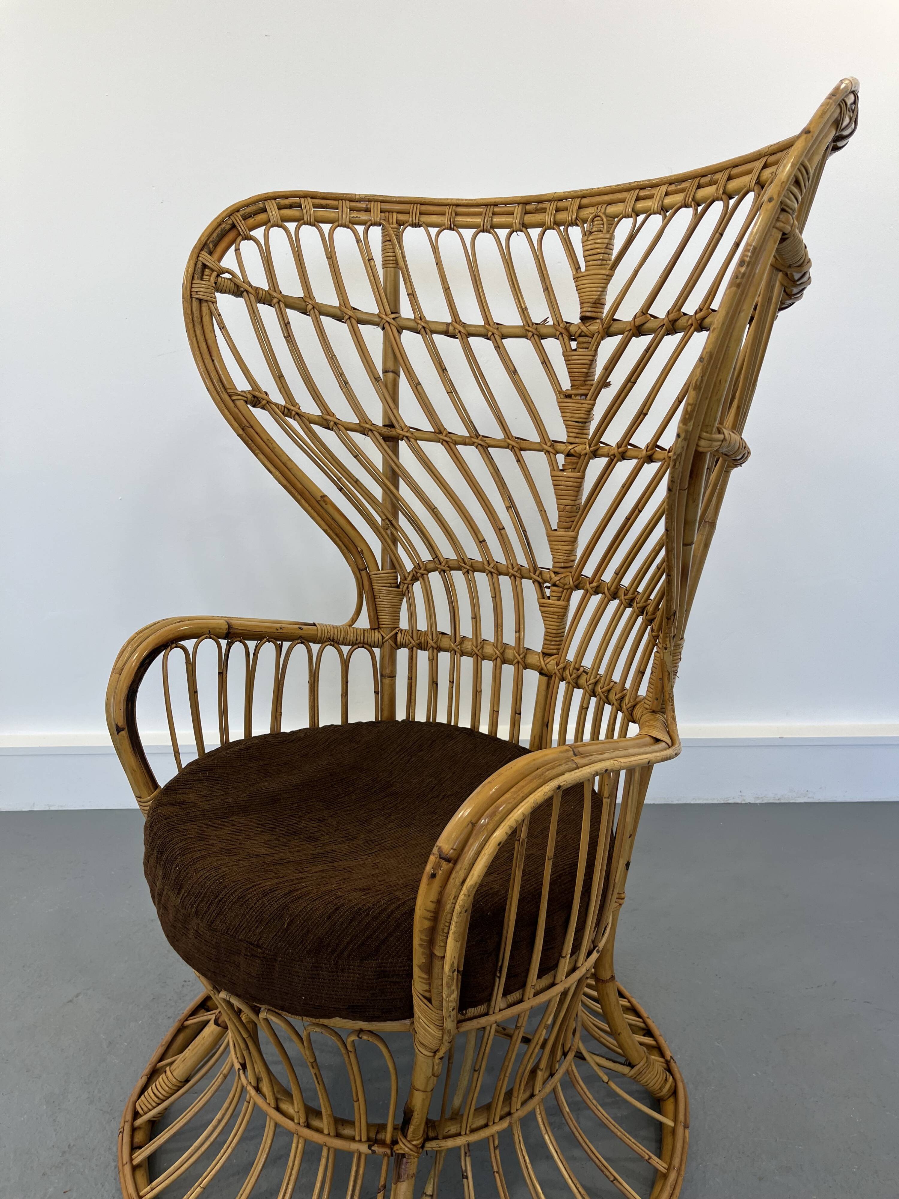 Wicker Chair by Gio Ponti and Lio Carminati, 1960s