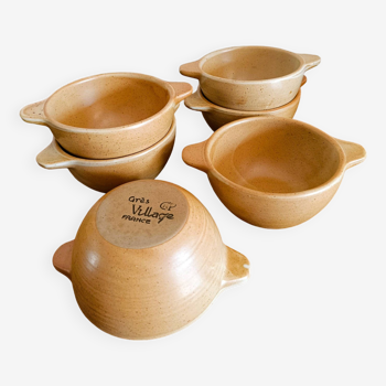 Set of 6 “Village” gratin bowls