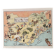 Affiche vintage carte illustrée de la Provence 1939 - JP Pinchon