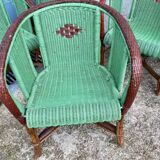 6 wicker chairs
