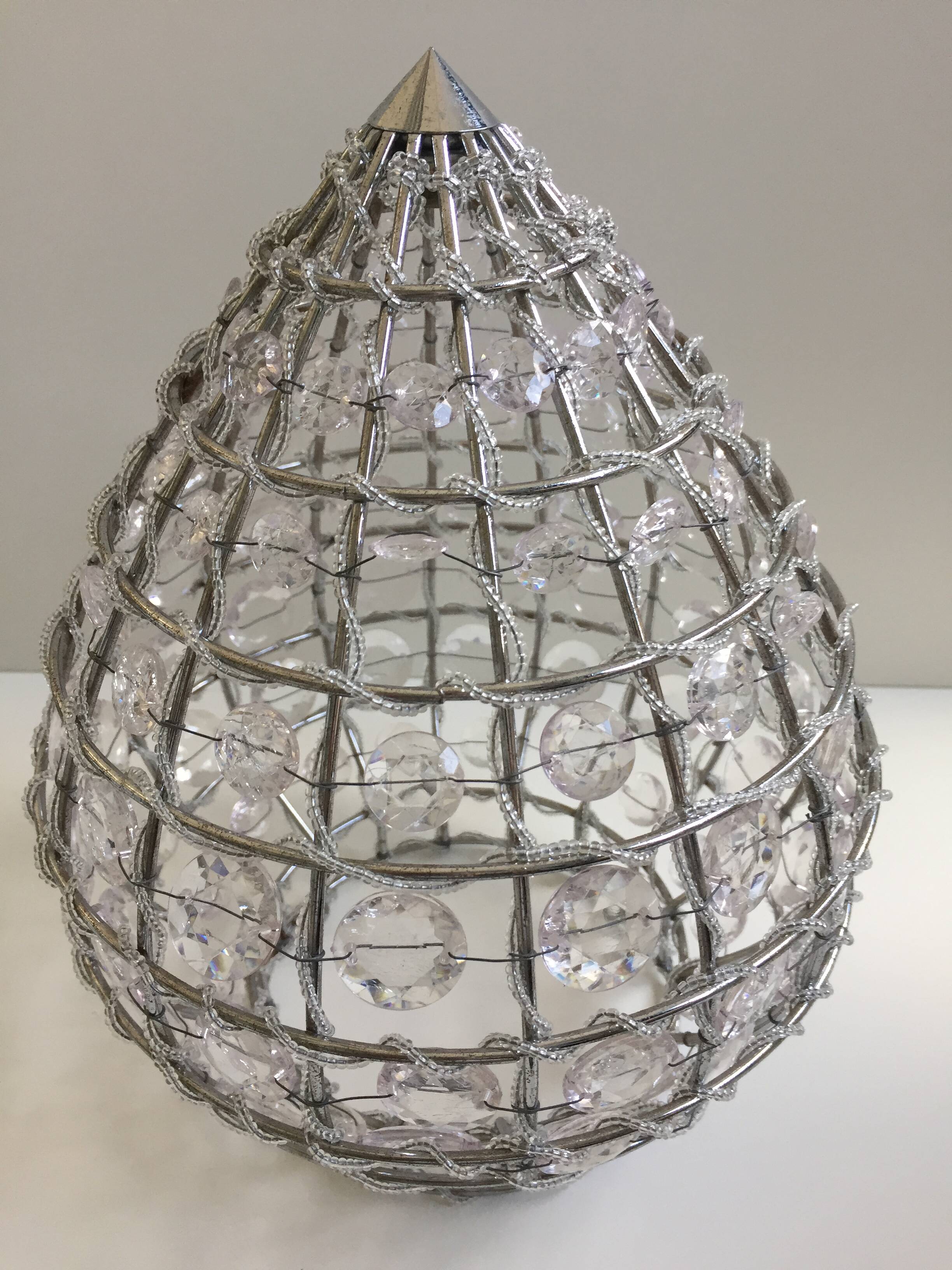 Chrome metal pendant lampshade pendant lamp