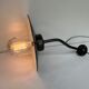 Wall lamp COL de Cygne in cast steel, fully restored 1920 1930
