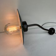 Wall lamp COL de Cygne in cast steel, fully restored 1920 1930