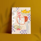 Illustration “summer lunch” A4