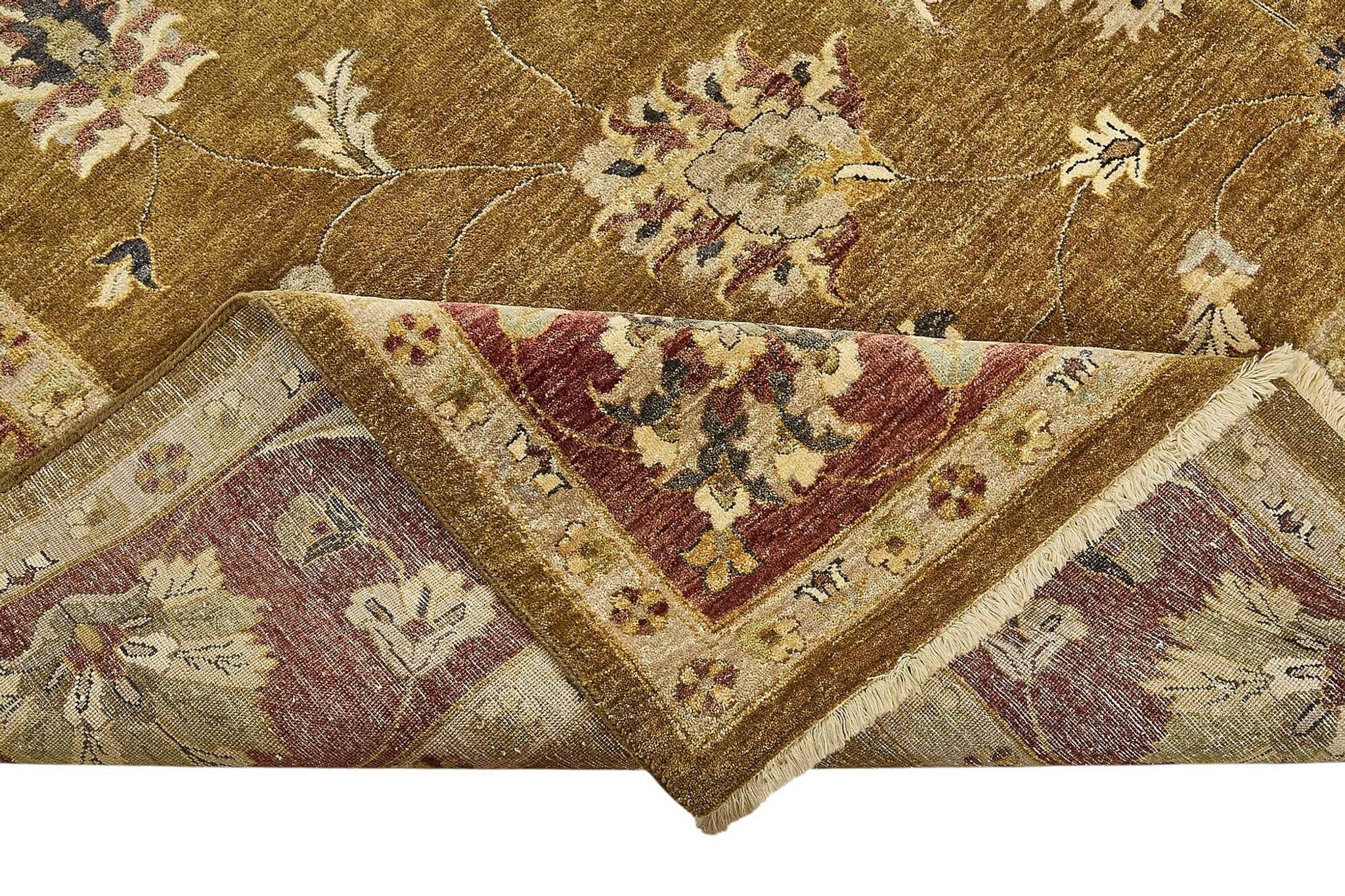 Tapis Oushak en laine noué à la main turc 302 cm x 424 cm