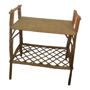 Table de chevet rotin