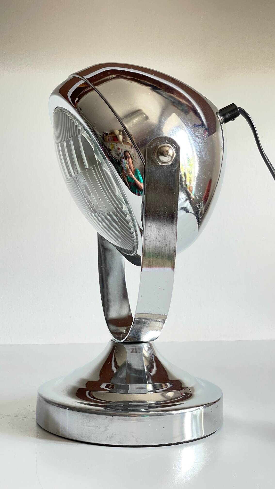 Chrome-plated metal headlight bulb, 1990s