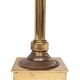 set solid Brass Table lamps Red Velvet shades 1960s France