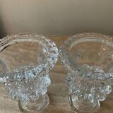 Pair of Medici crystal vases
