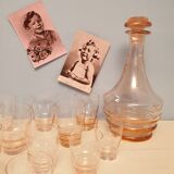 Set carafe and 12 glasses