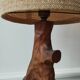 Wooden foot lamp