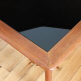 Coffee table angle "Minerva" Peter Hvidt 50s teak